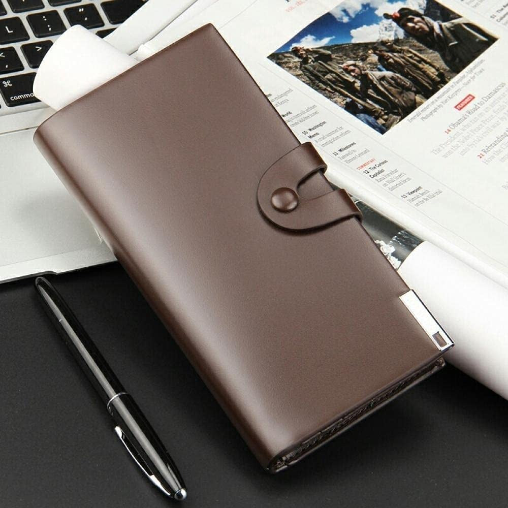 Premium Men's Long Wallet with Mobile Pocket | 10 Card Slots | Cash Pocket | Button Closure |