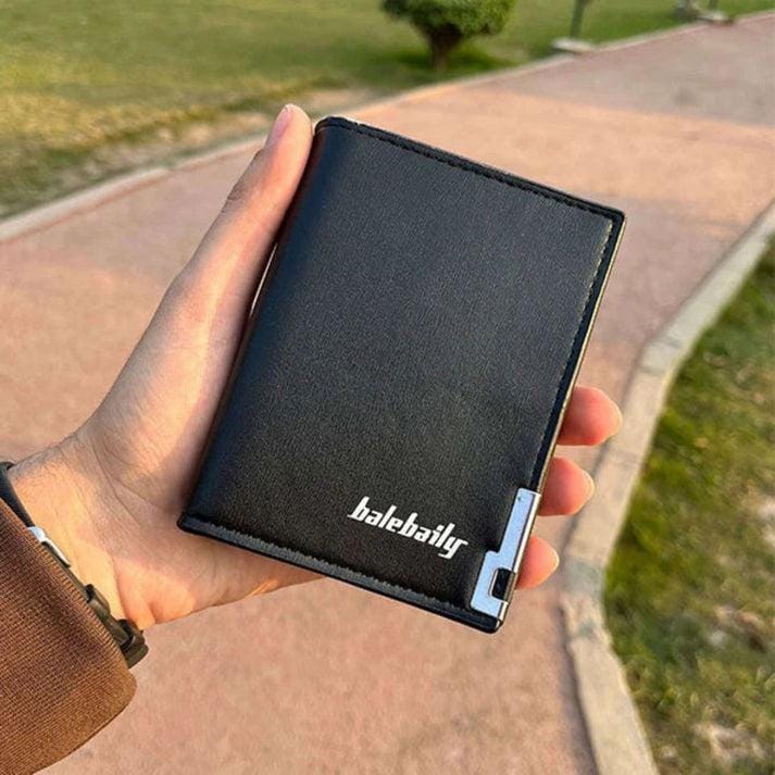 Baellerry Men’s Zipper Wallet – Premium Bifold Wallet with Card Holder & Coin Pocket