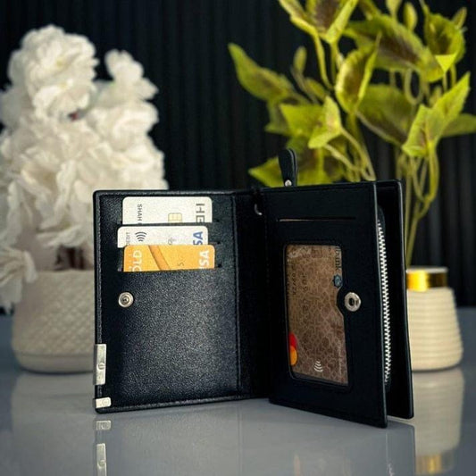 Baellerry Men’s Zipper Wallet – Premium Bifold Wallet with Card Holder & Coin Pocket