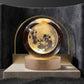 3D Galaxy Moon Crystal Ball Lamp – Wooden LED Base Night Light