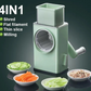 4 in 1 Multi-Function Vegetable Cutter & Slicer with Stainless Steel Blades – Manual Vegetable Chopper