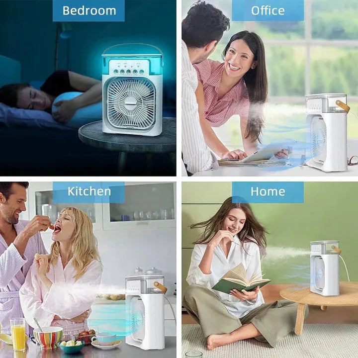 Next Nova 3-in-1 Portable Air Cooler Fan with Humidifier & 7-Color LED