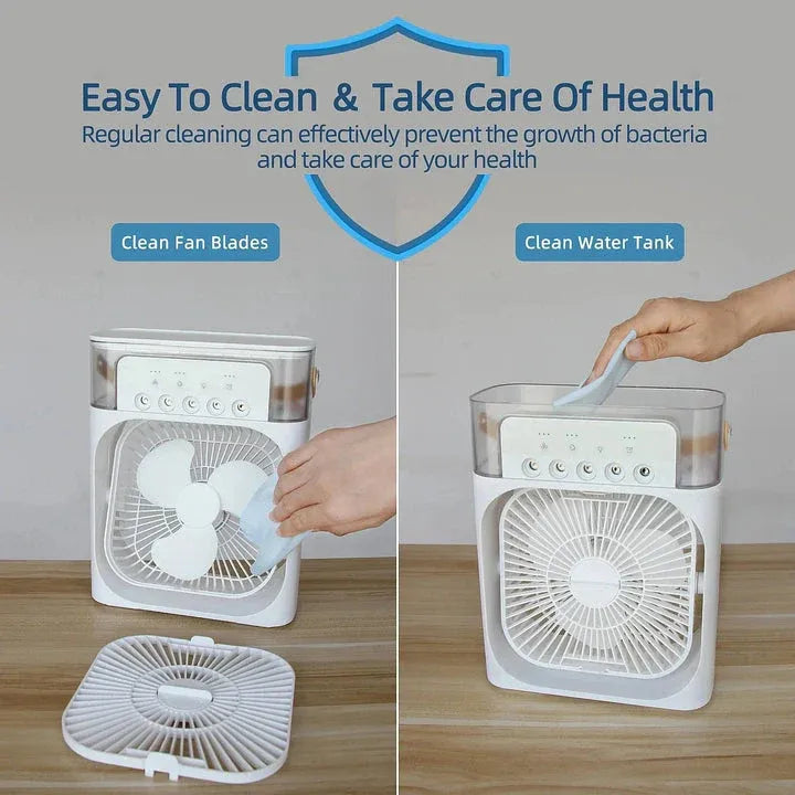 Next Nova 3-in-1 Portable Air Cooler Fan with Humidifier & 7-Color LED