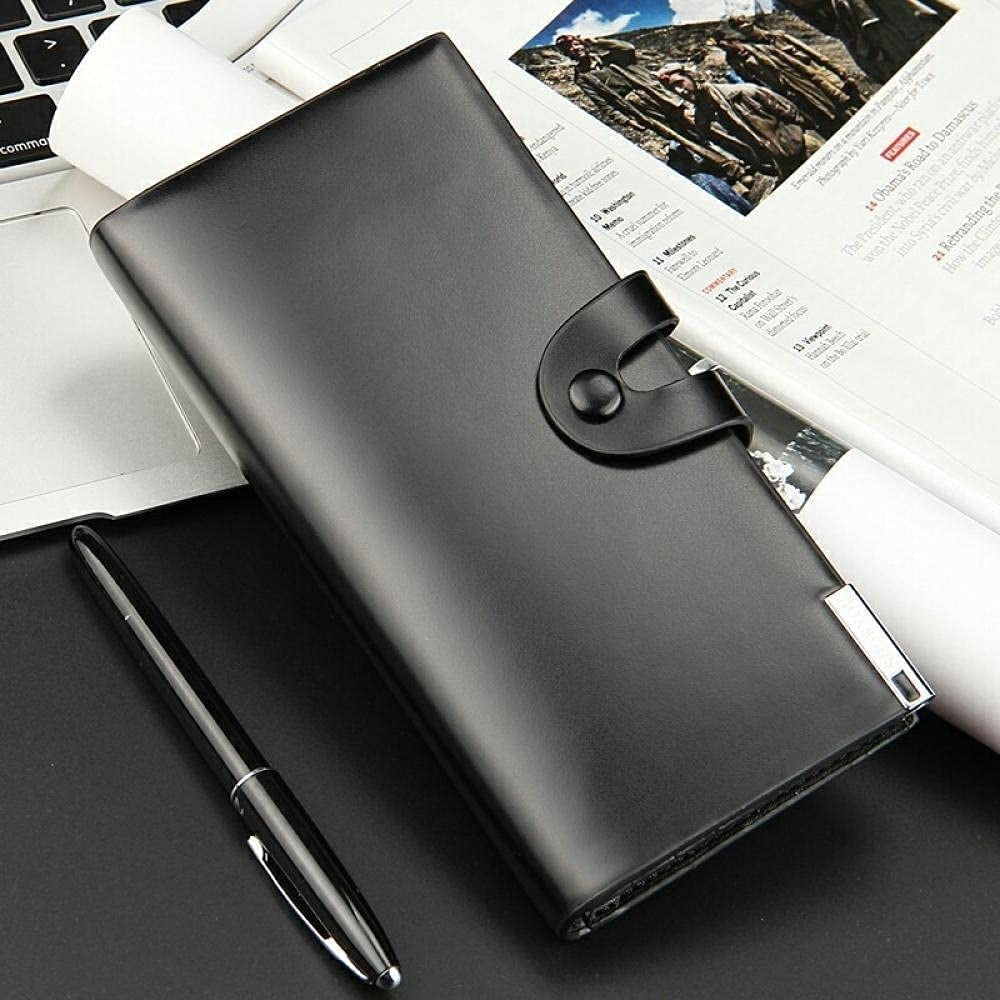 Premium Men's Long Wallet with Mobile Pocket | 10 Card Slots | Cash Pocket | Button Closure |