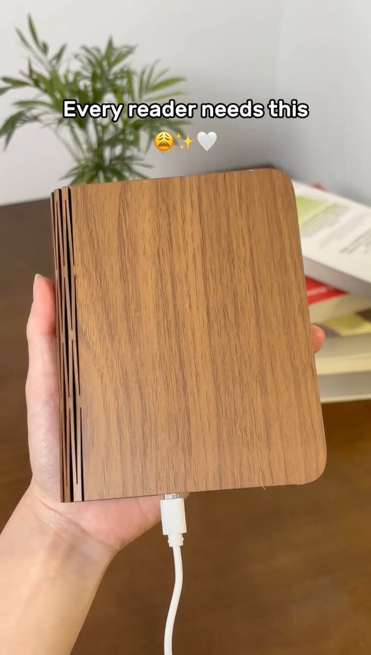 Book Style Wooden USB Aroma Diffuser & Humidifier with LED Light